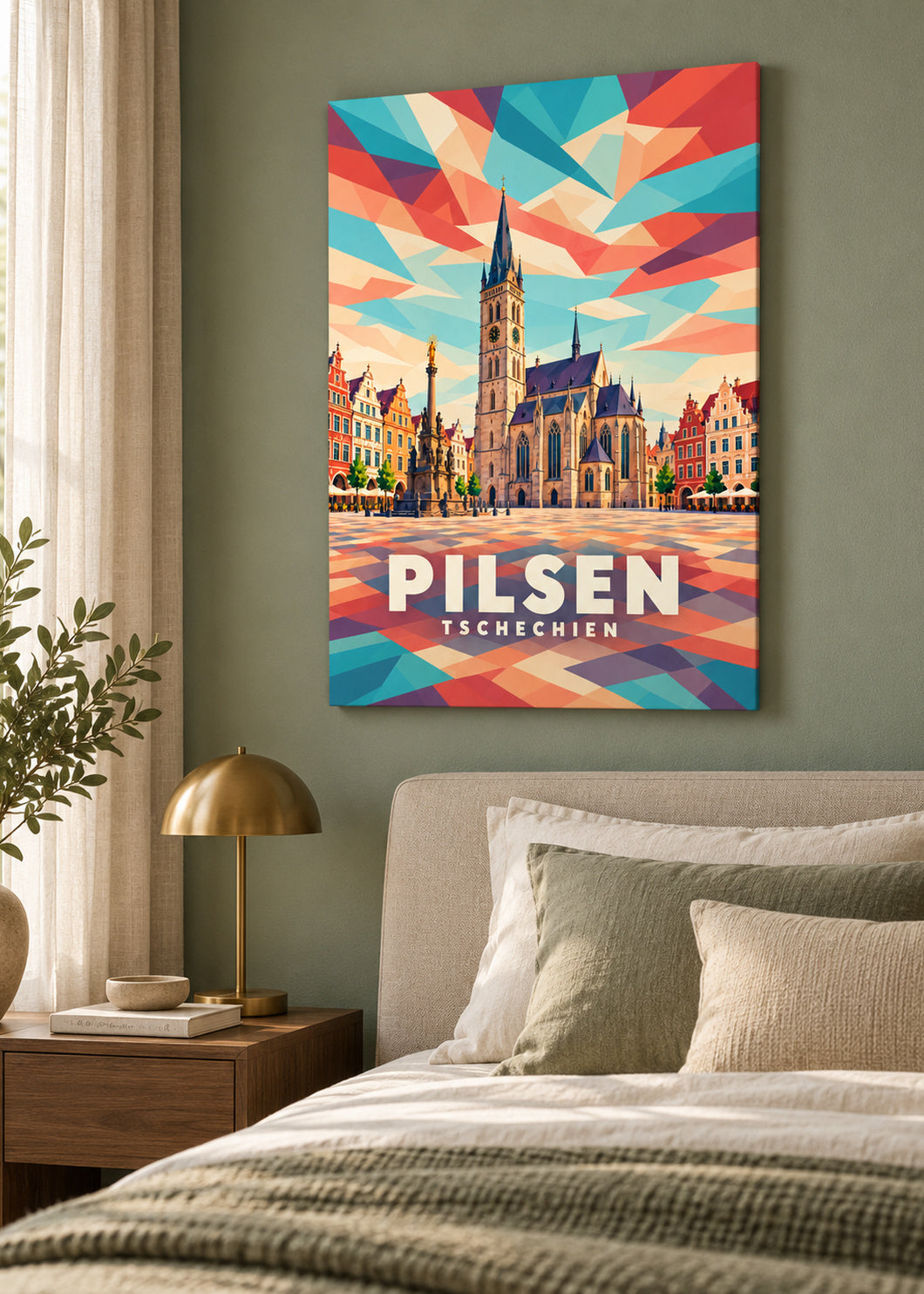 Pilsen als rahmenlose Slim-Leinwand