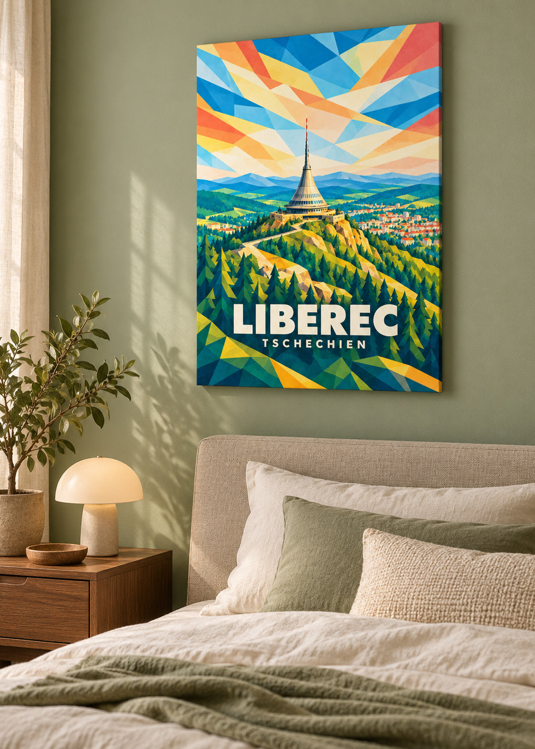 Liberec als rahmenlose Slim-Leinwand