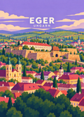 Eger – geometrische Illustration aus Ungarn