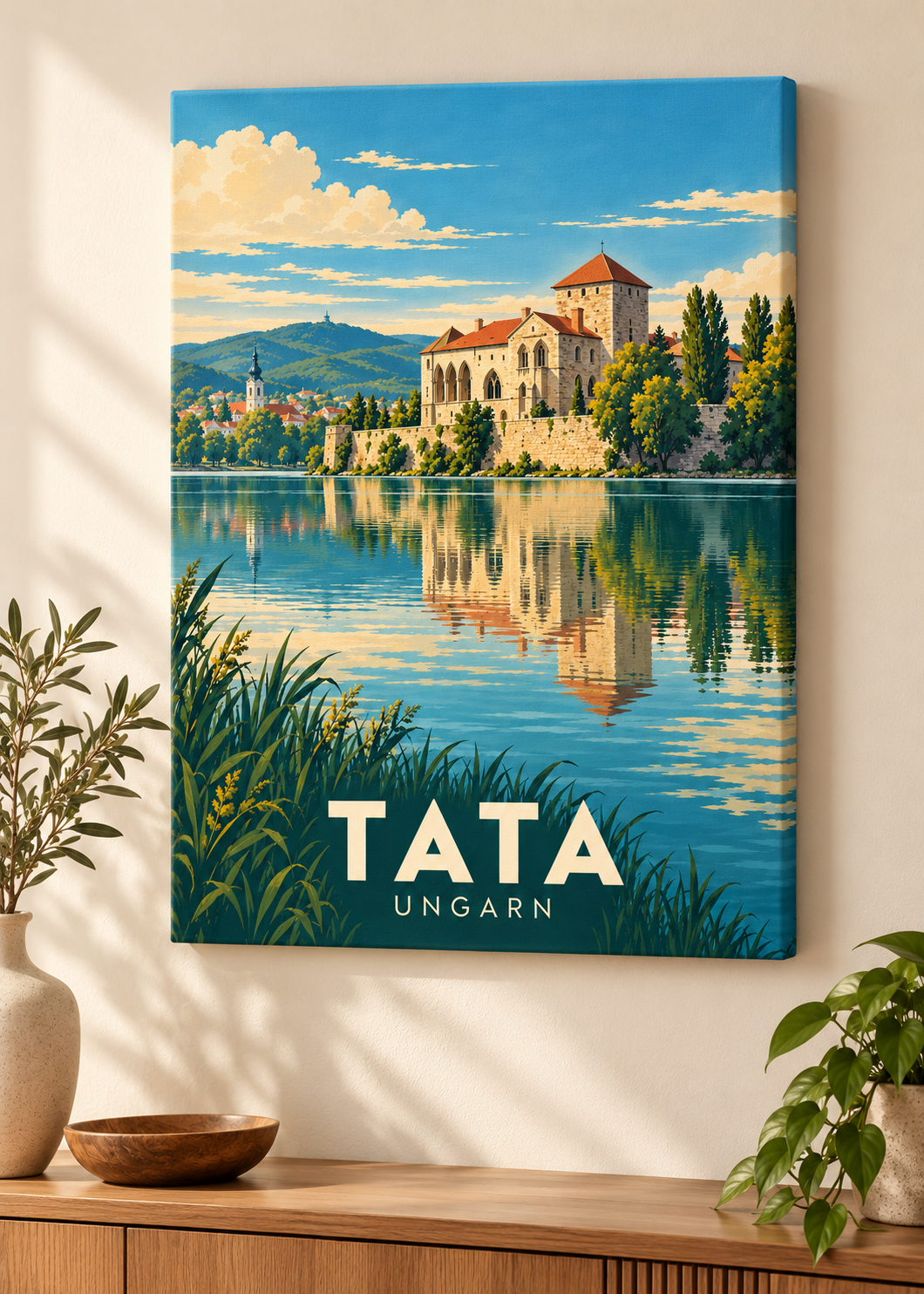 Tata Poster als Leinwand