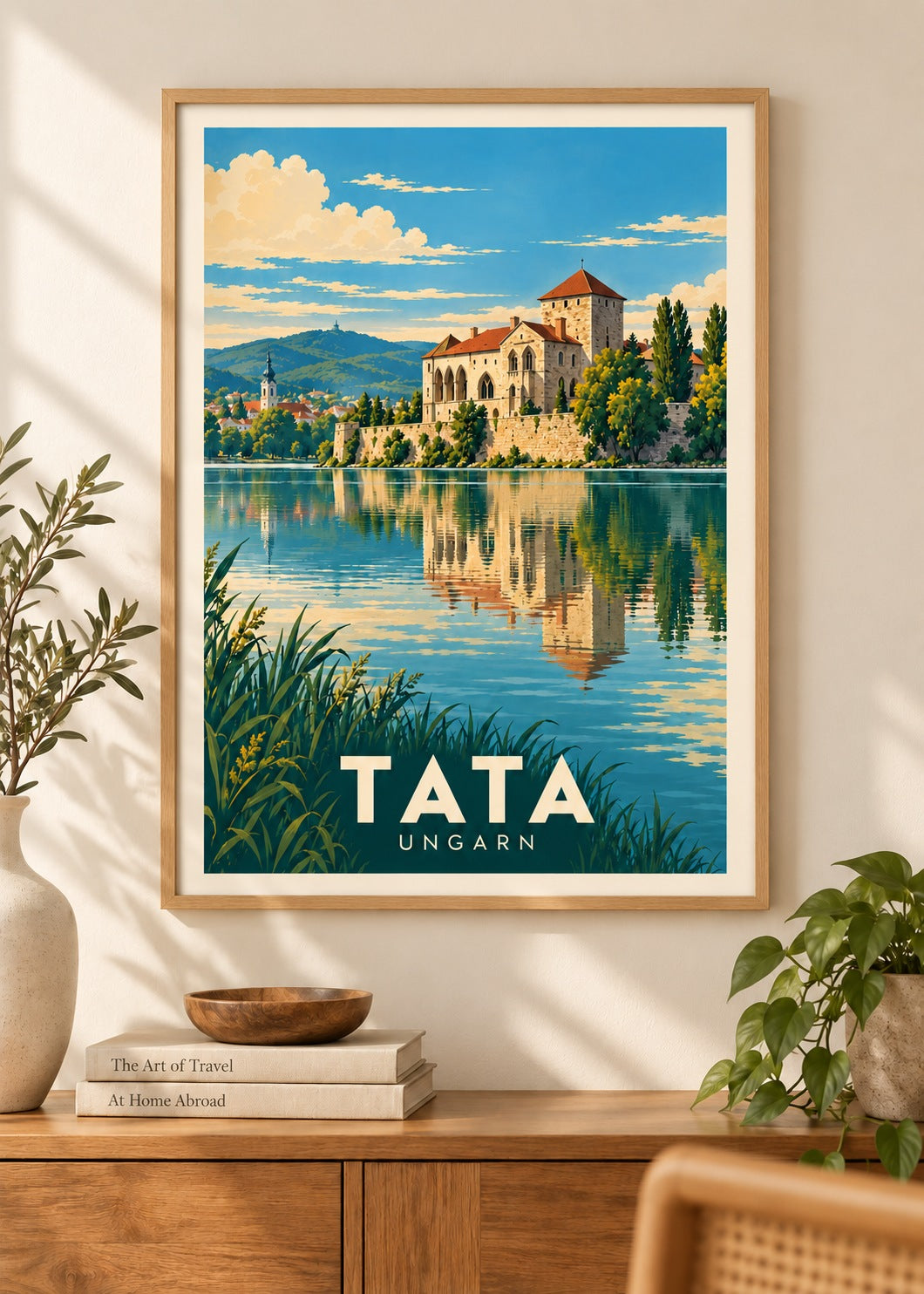 Tata Poster im Naturholzrahmen