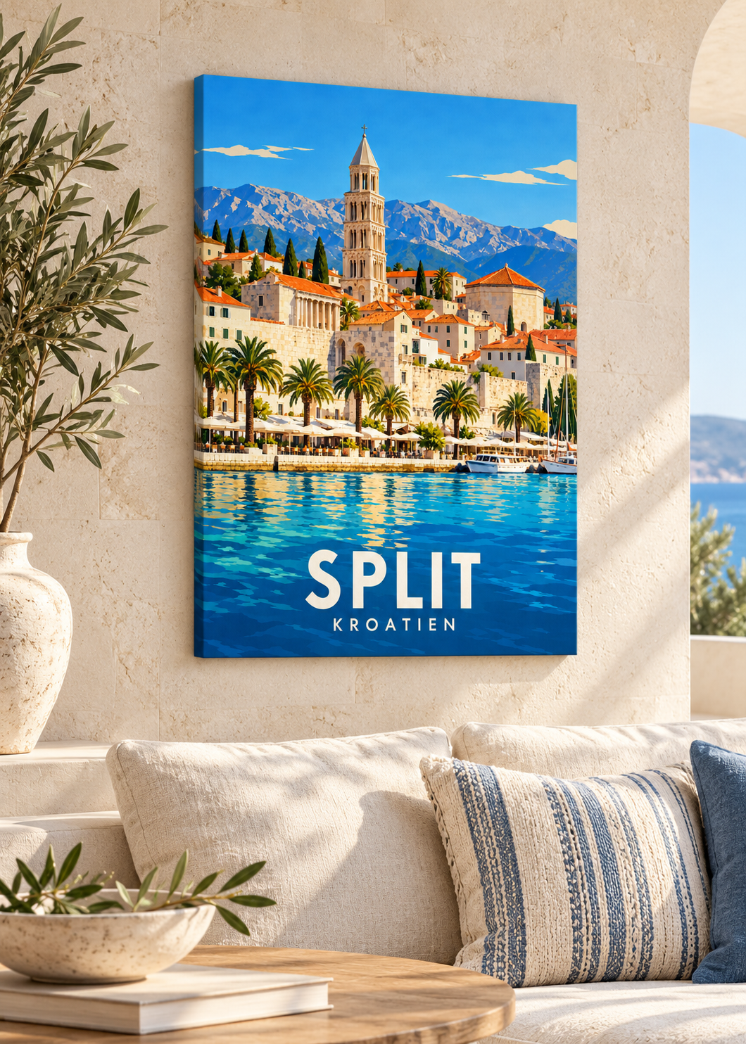 Split Motiv als rahmenlose Leinwand