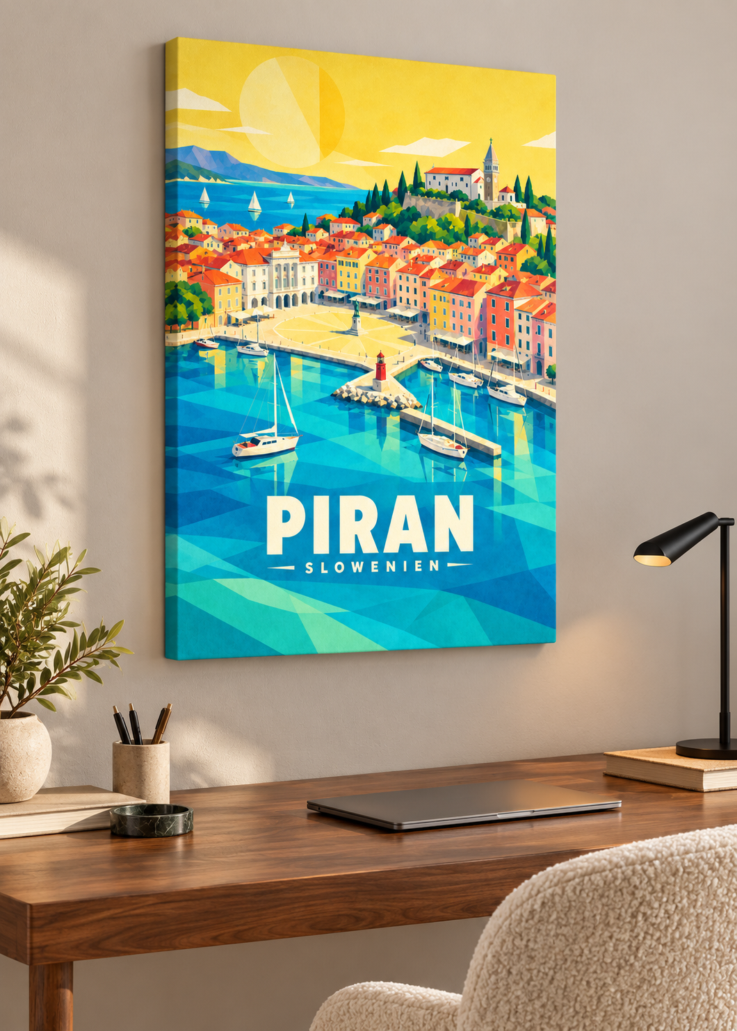 Piran – rahmenlose Slim-Leinwand