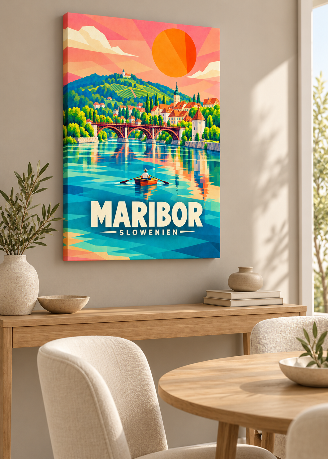 Maribor – rahmenlose Slim-Leinwand