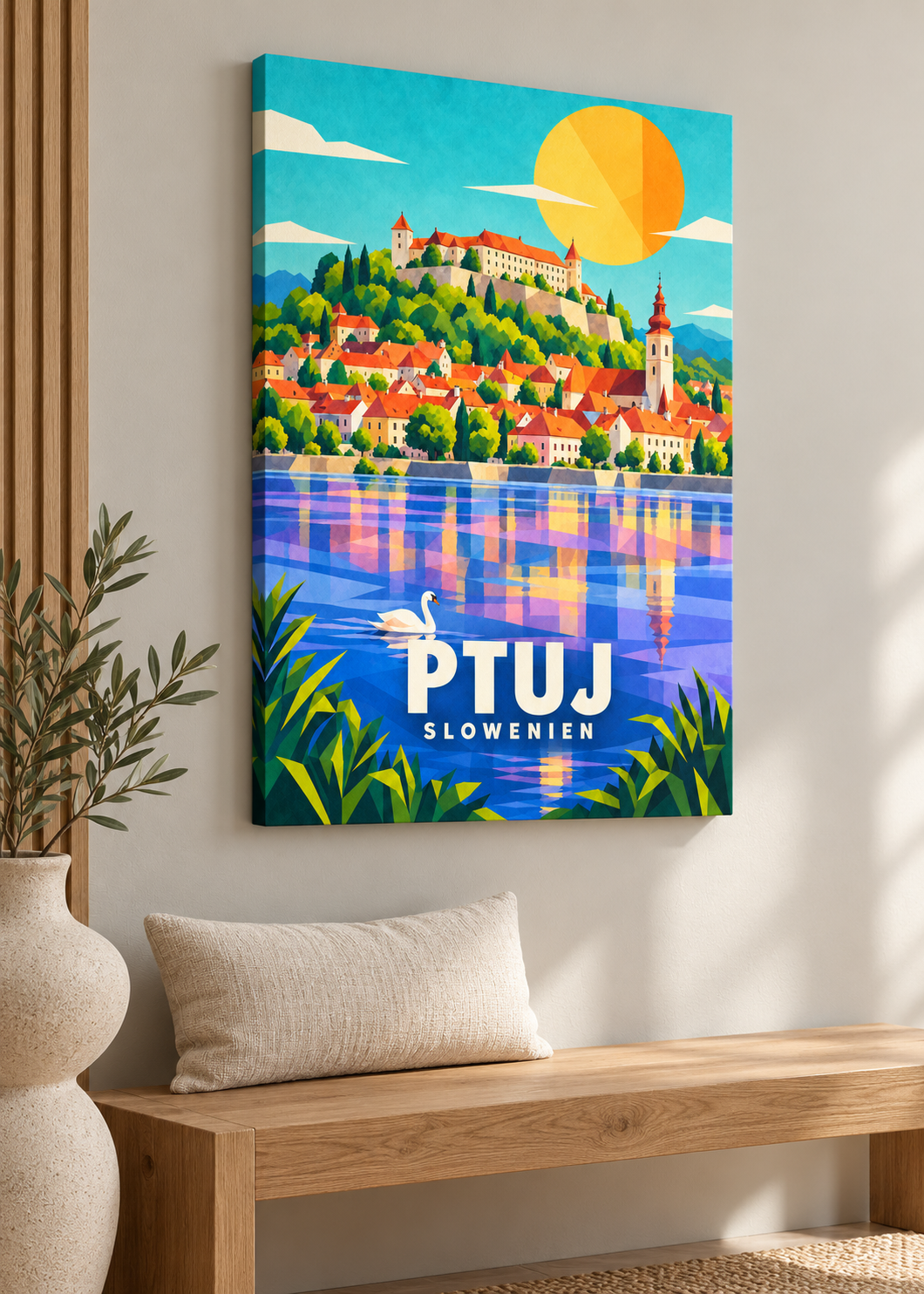Ptuj – rahmenlose Slim-Leinwand