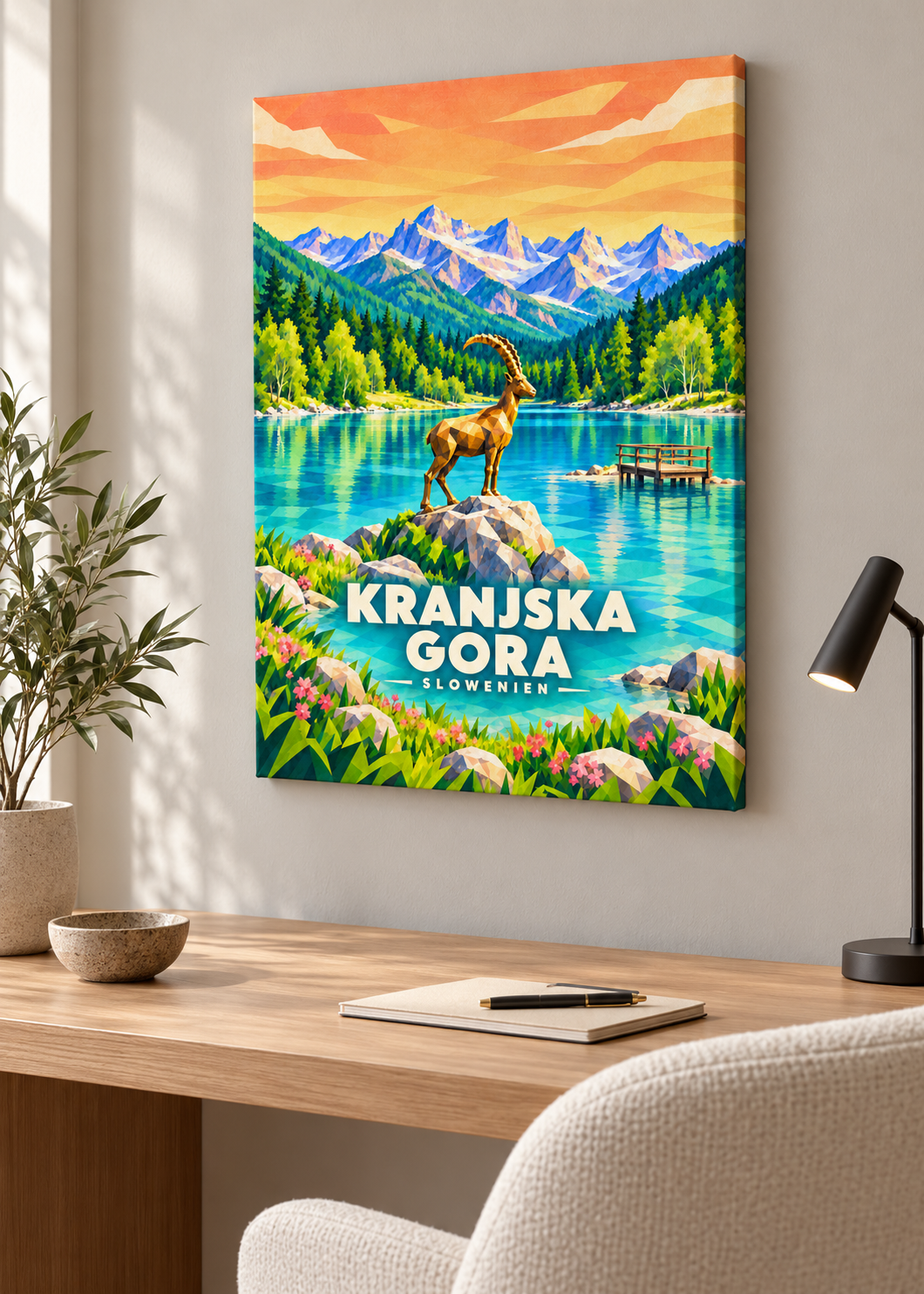 Kranjska Gora – rahmenlose Slim-Leinwand