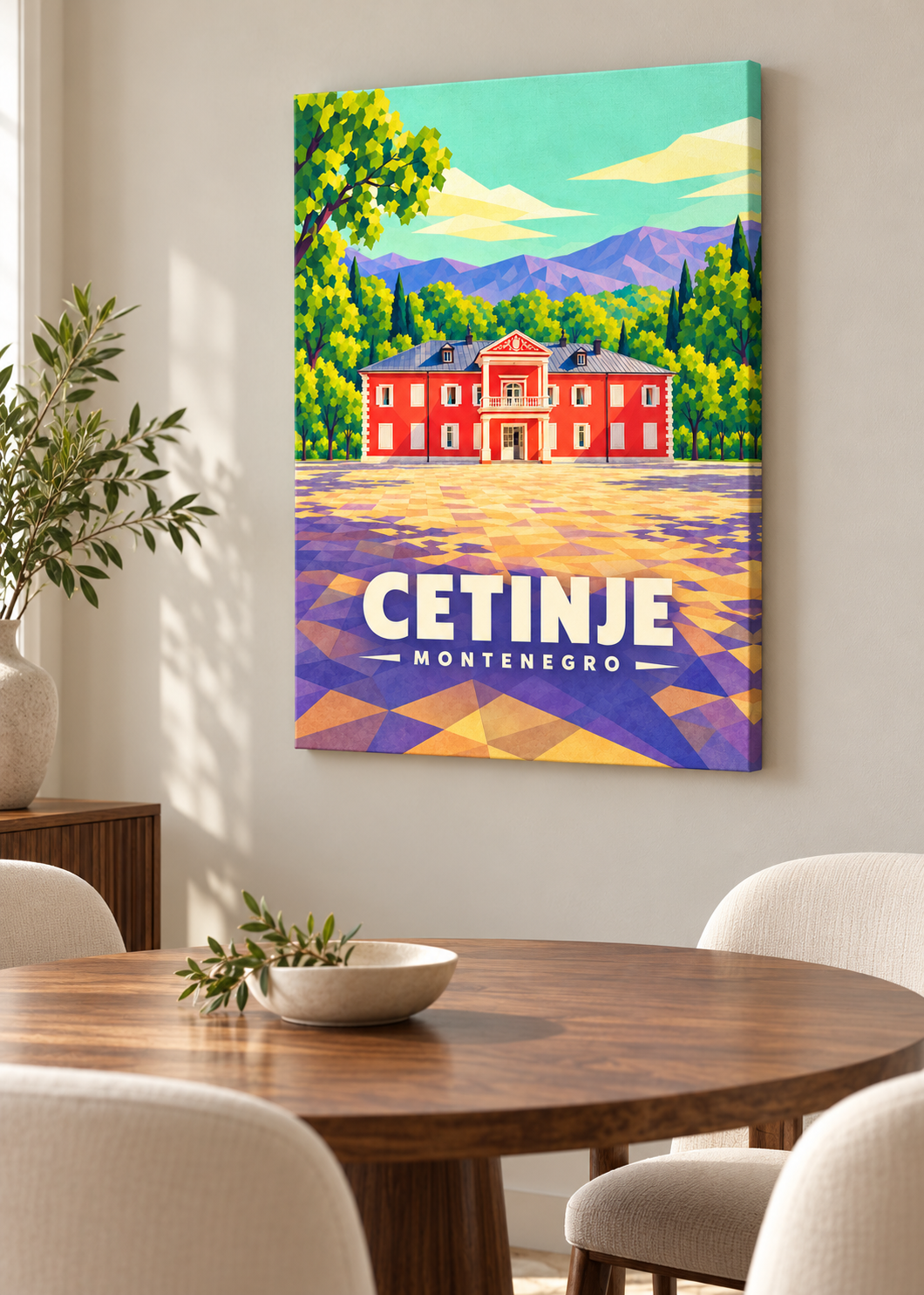 Cetinje – rahmenlose Slim-Leinwand