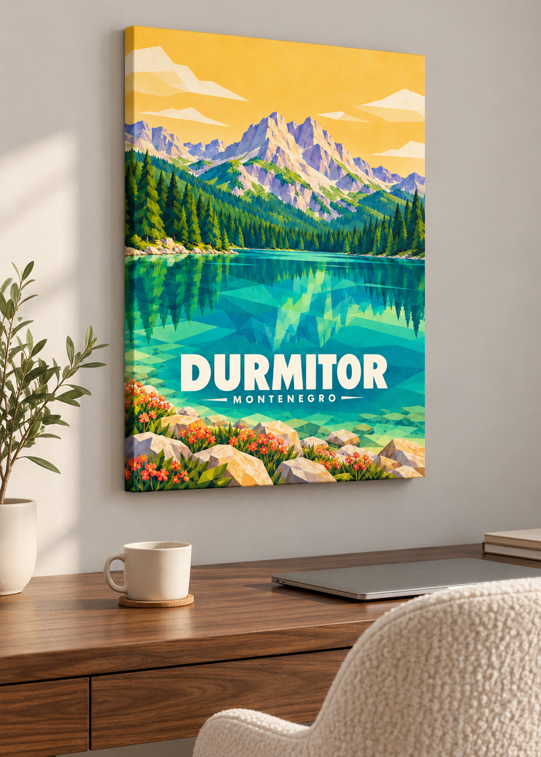 Durmitor – rahmenlose Slim-Leinwand