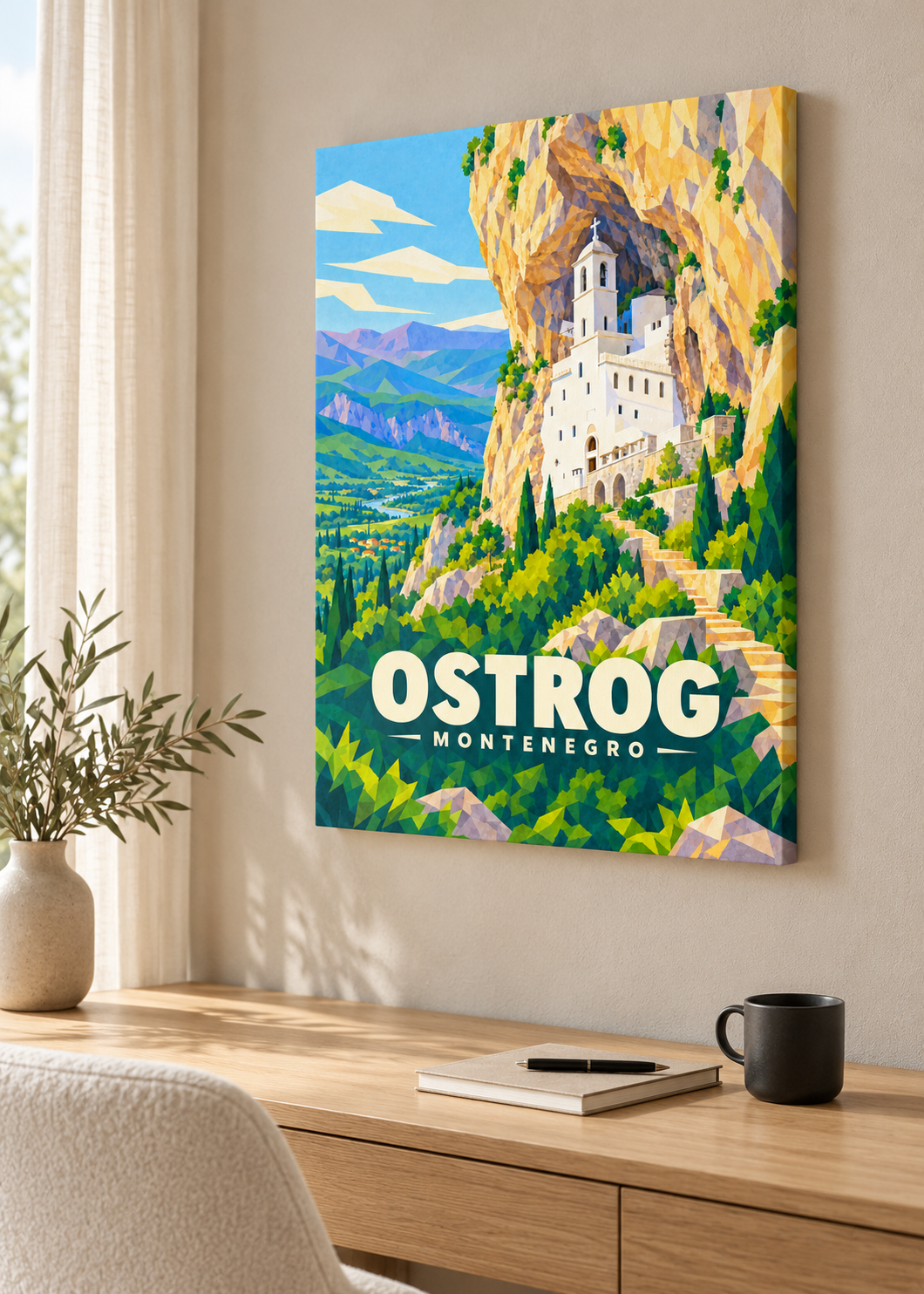 Ostrog – rahmenlose Slim-Leinwand
