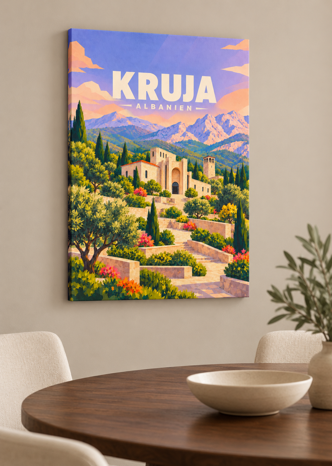 Kruja – rahmenlose Slim-Leinwand