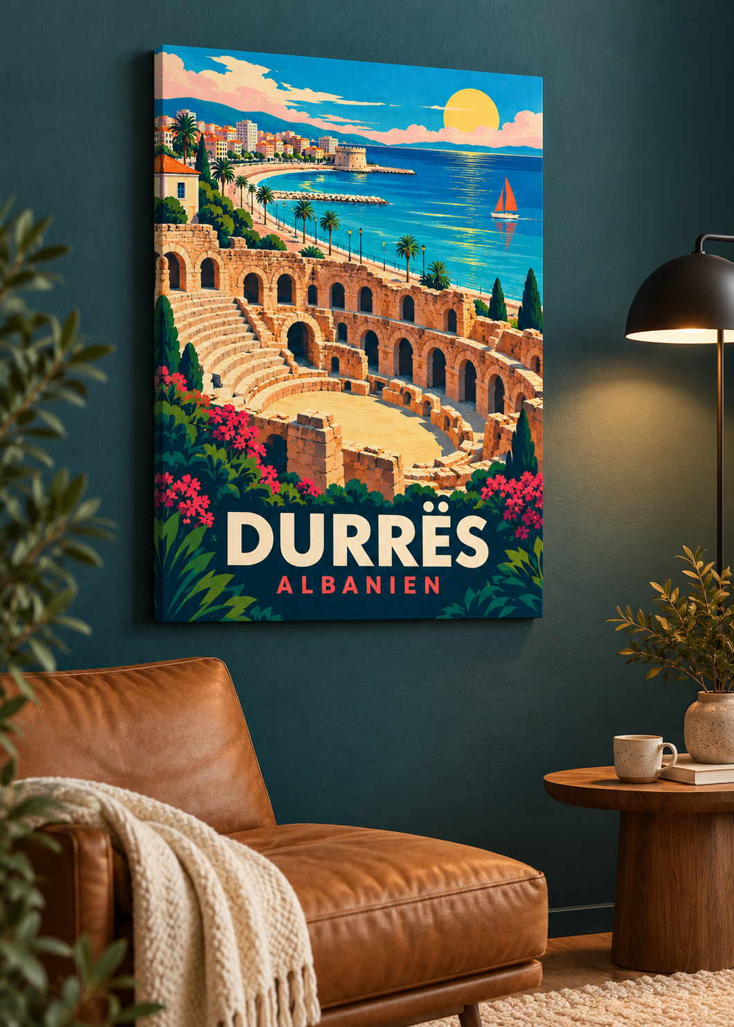 Durrës – Mockup als rahmenlose Slim-Leinwand