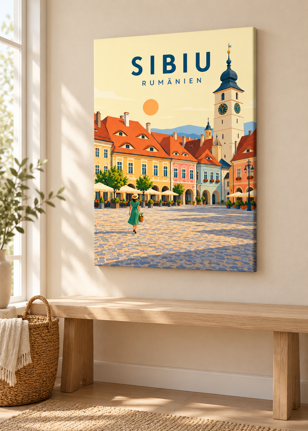 Sibiu – rahmenlose Slim-Leinwand
