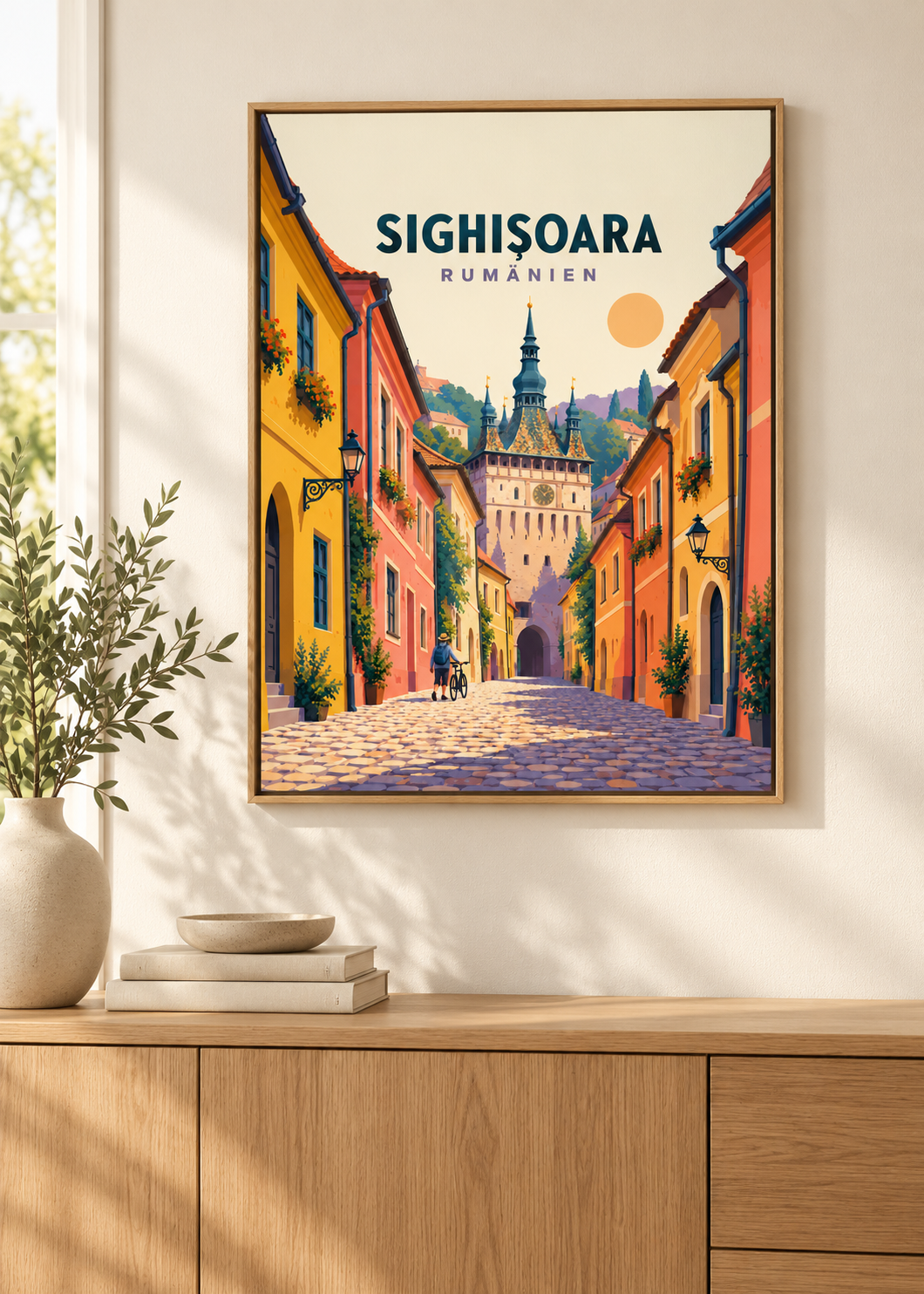 Sighișoara – Eichen-Schattenfugenrahmen