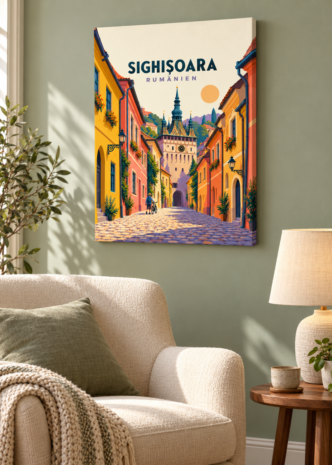 Sighișoara – rahmenlose Slim-Leinwand