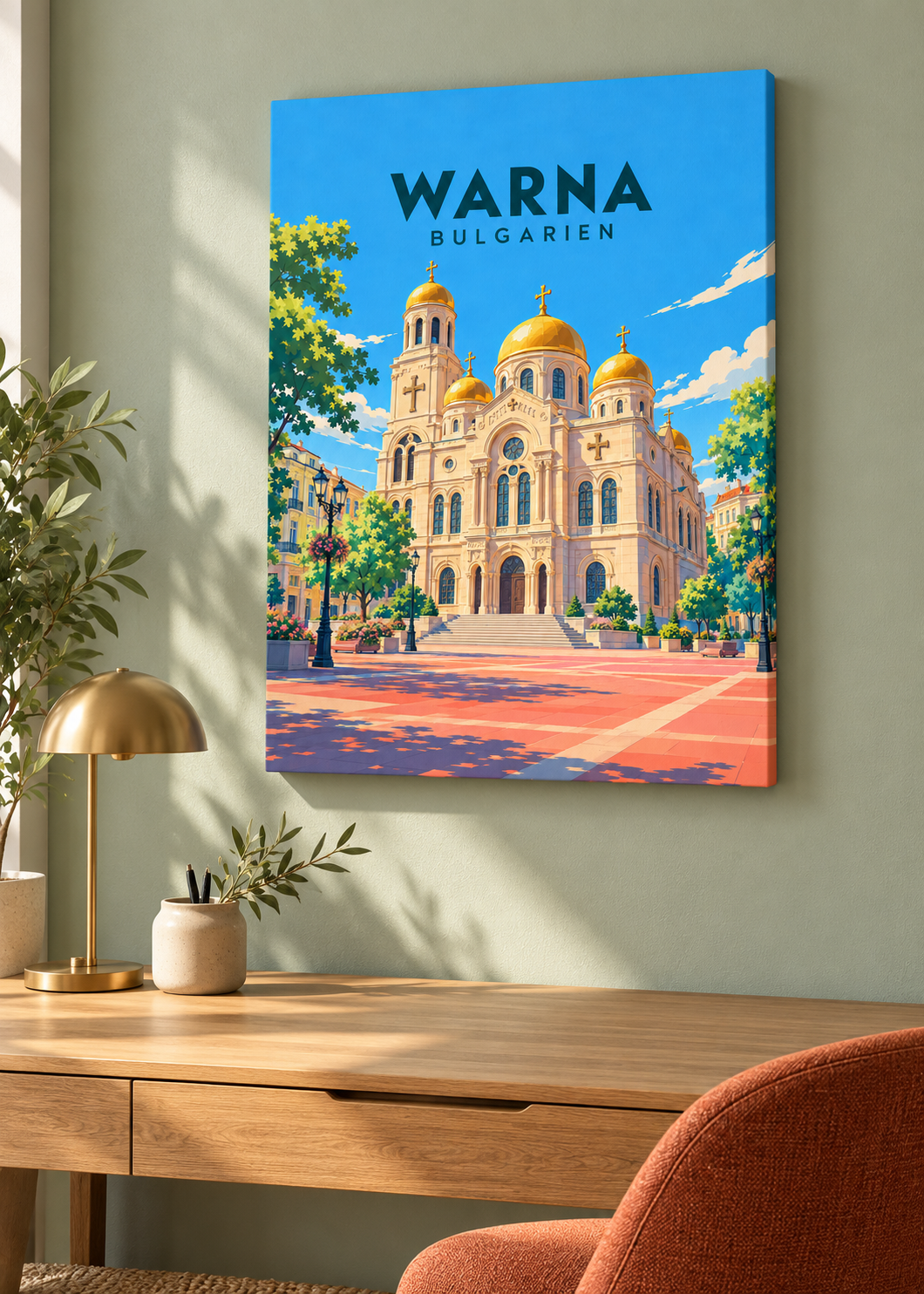 Warna – Mockup als rahmenlose Slim-Leinwand
