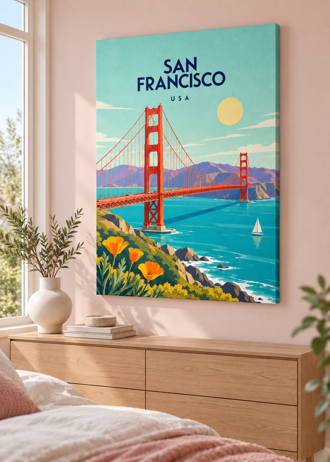 San Francisco – rahmenlose matte Slim-Leinwand