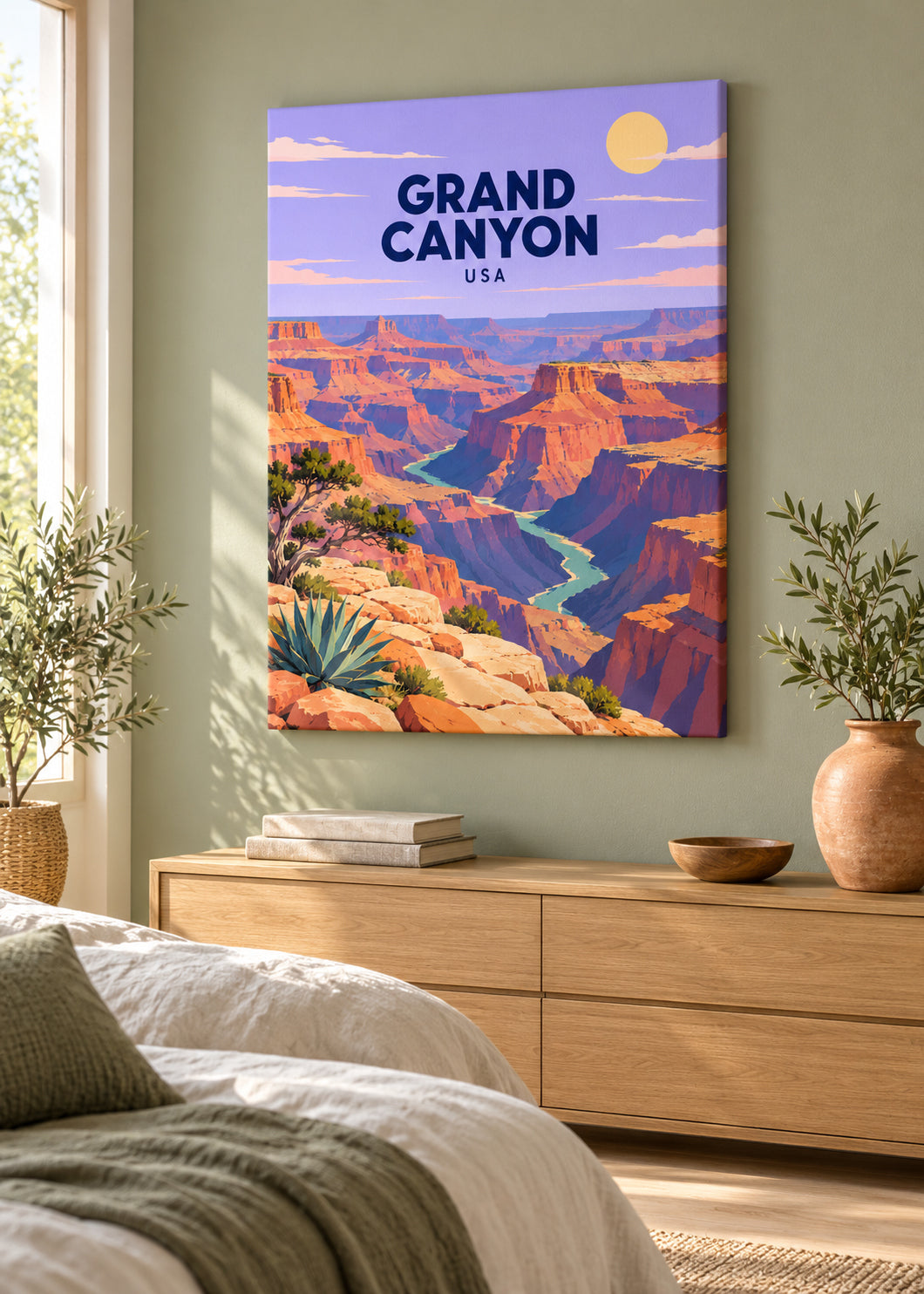 Grand Canyon – rahmenlose Slim-Leinwand