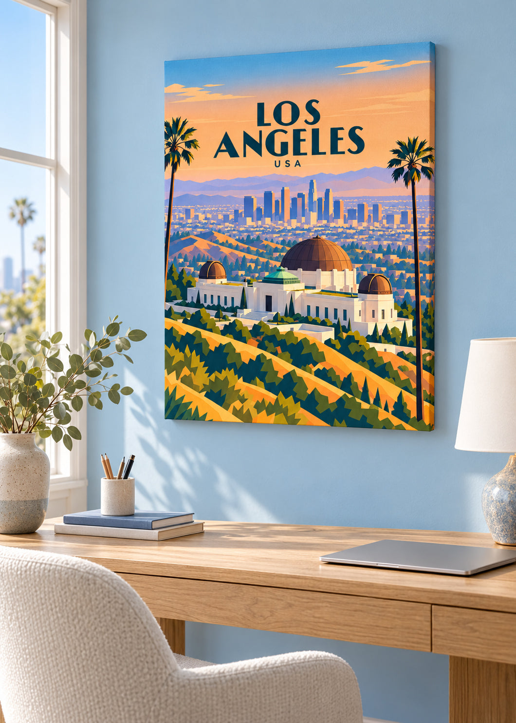 Los Angeles – rahmenlose Slim-Leinwand