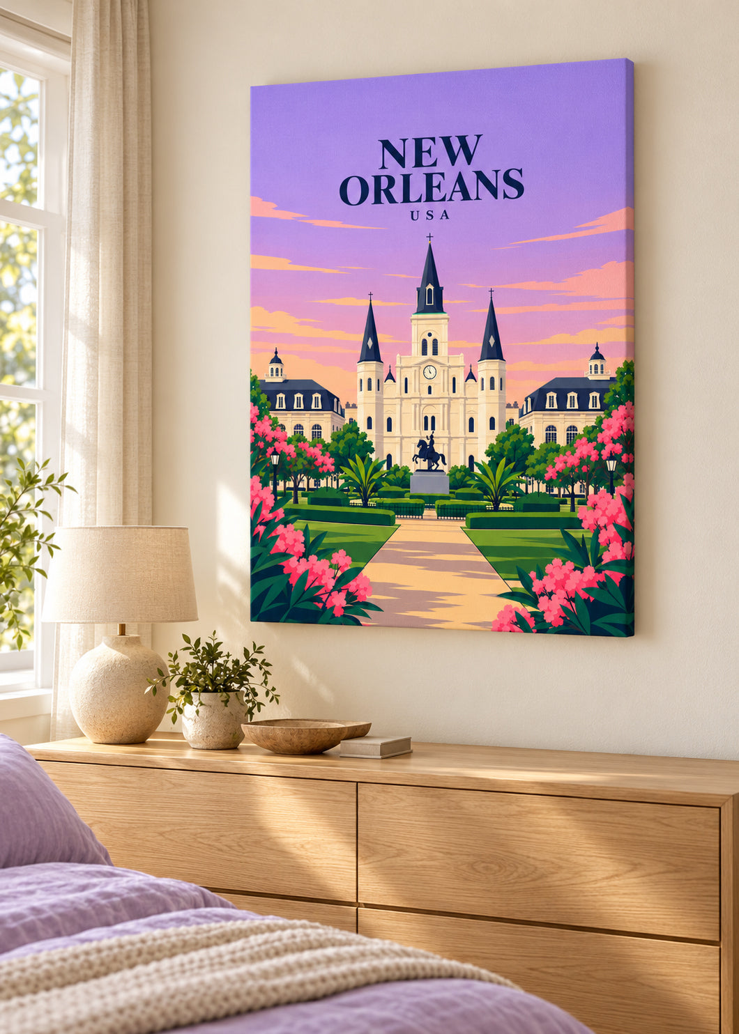 New Orleans – rahmenlose Slim-Leinwand