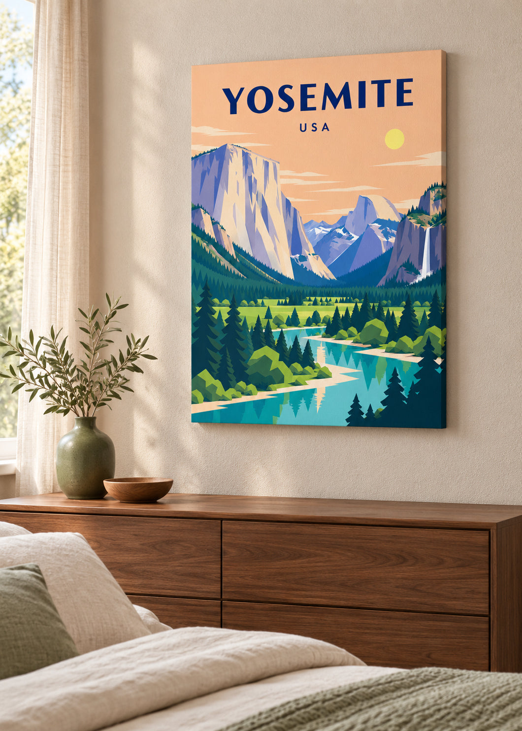 Yosemite – rahmenlose Slim-Leinwand