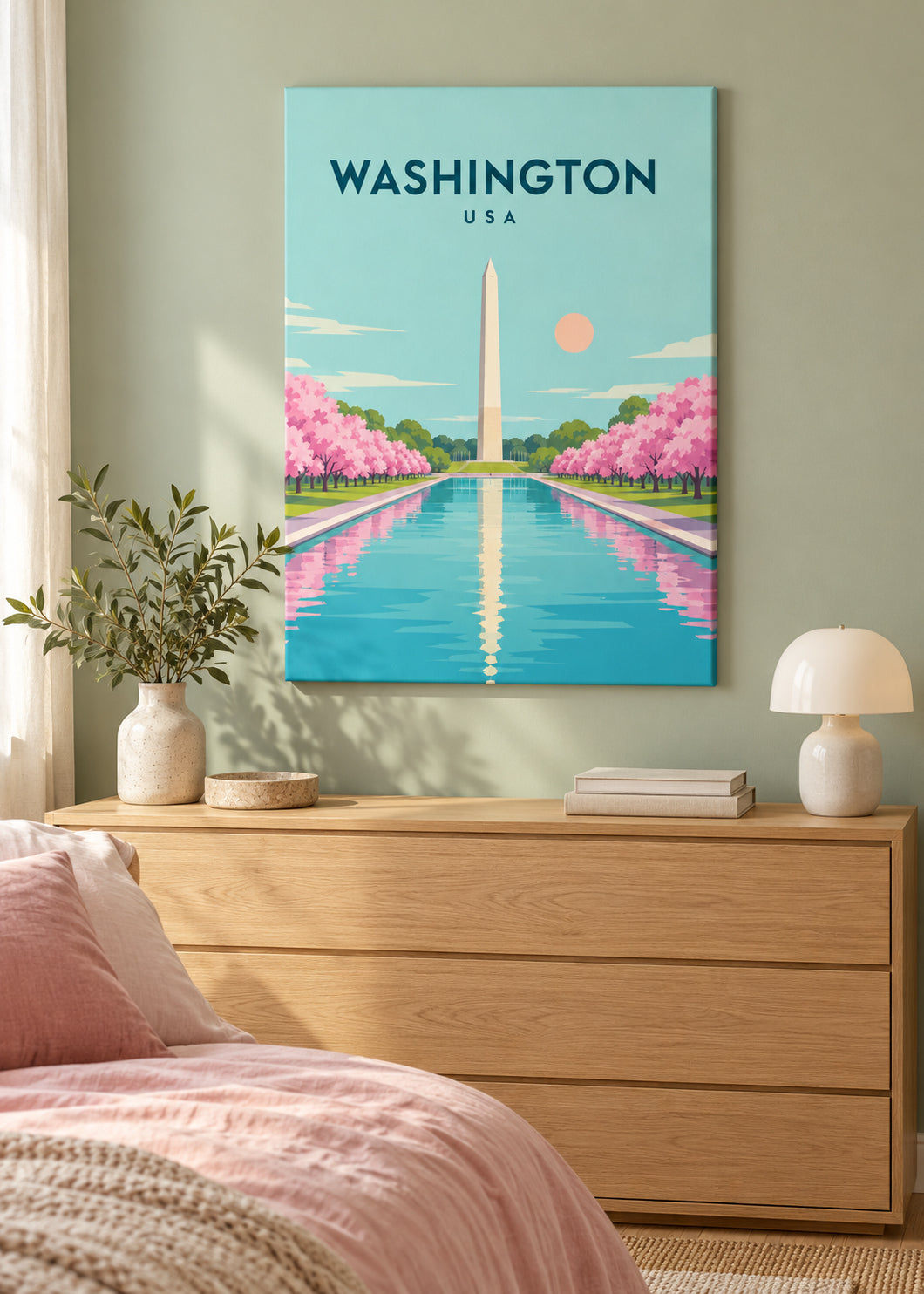 Washington – rahmenlose Slim-Leinwand