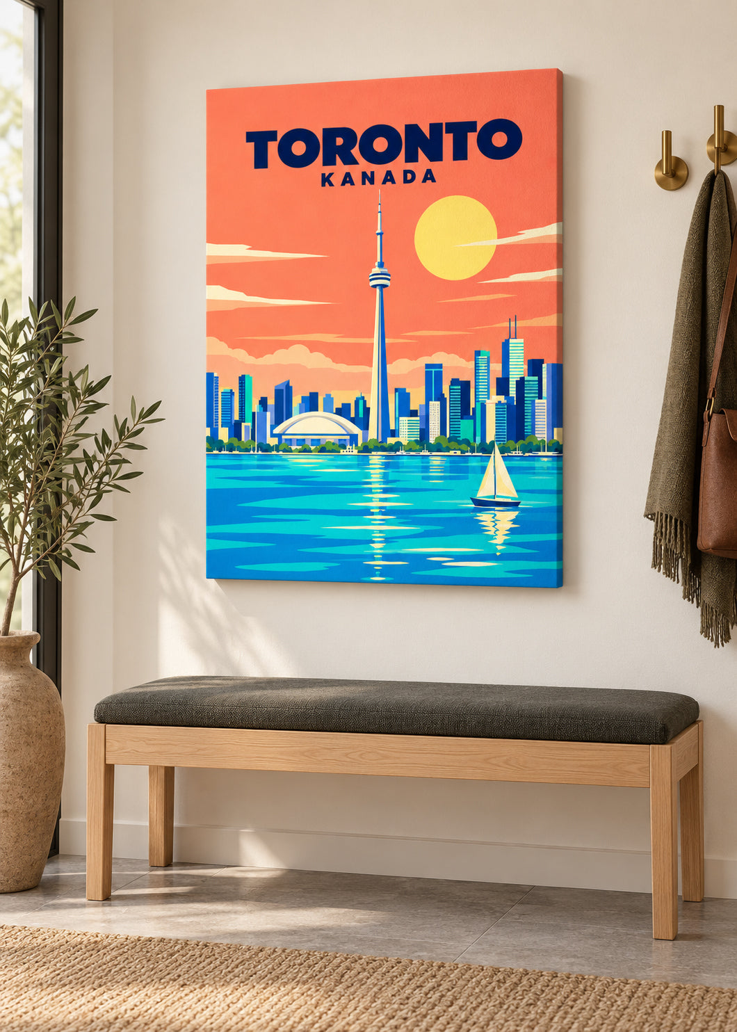 Toronto – rahmenlose matte Slim-Leinwand