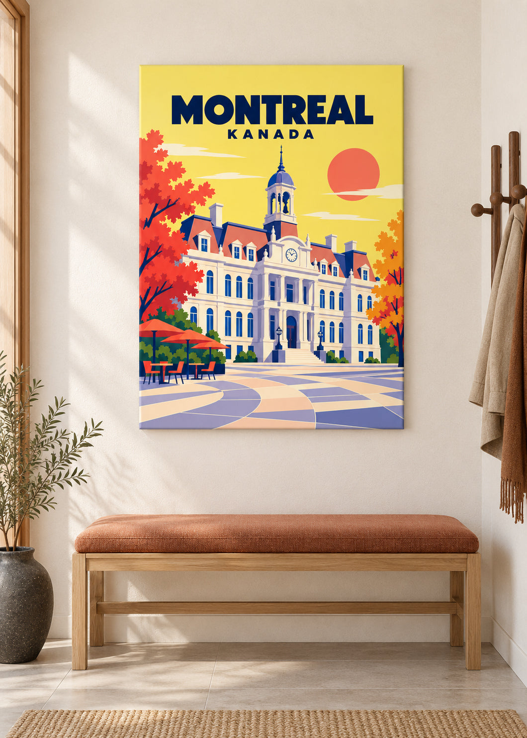 Montreal – rahmenlose matte Slim-Leinwand