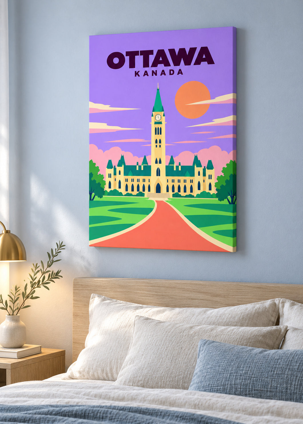 Ottawa auf rahmenloser Slim-Leinwand