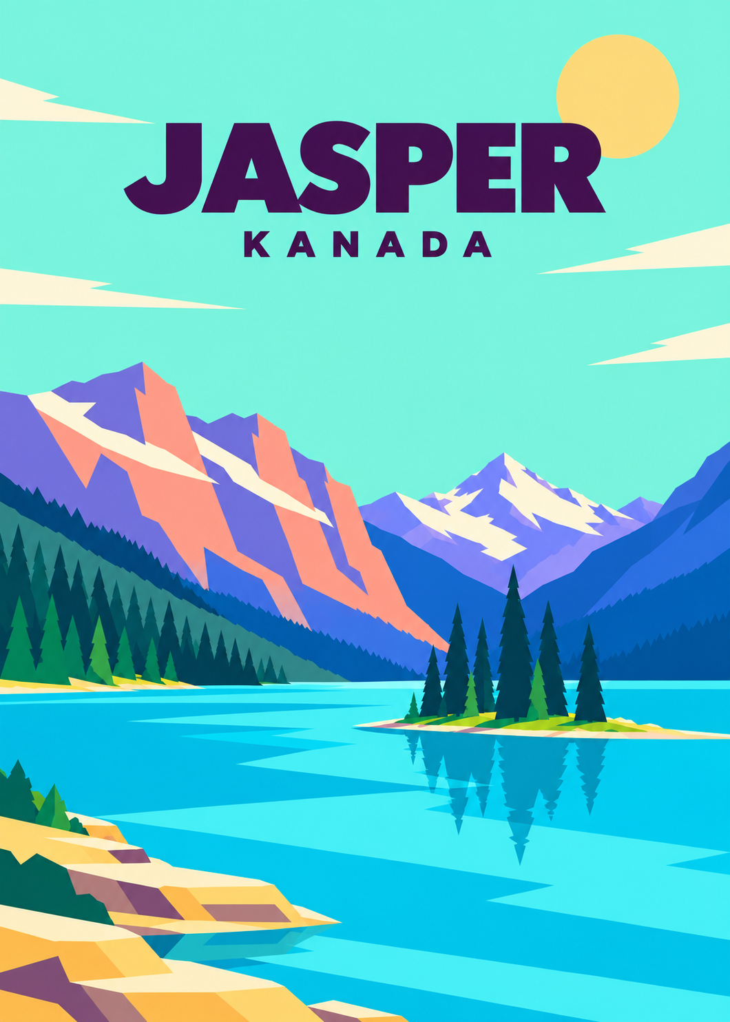 Jasper – geometrische Illustration, Kanada