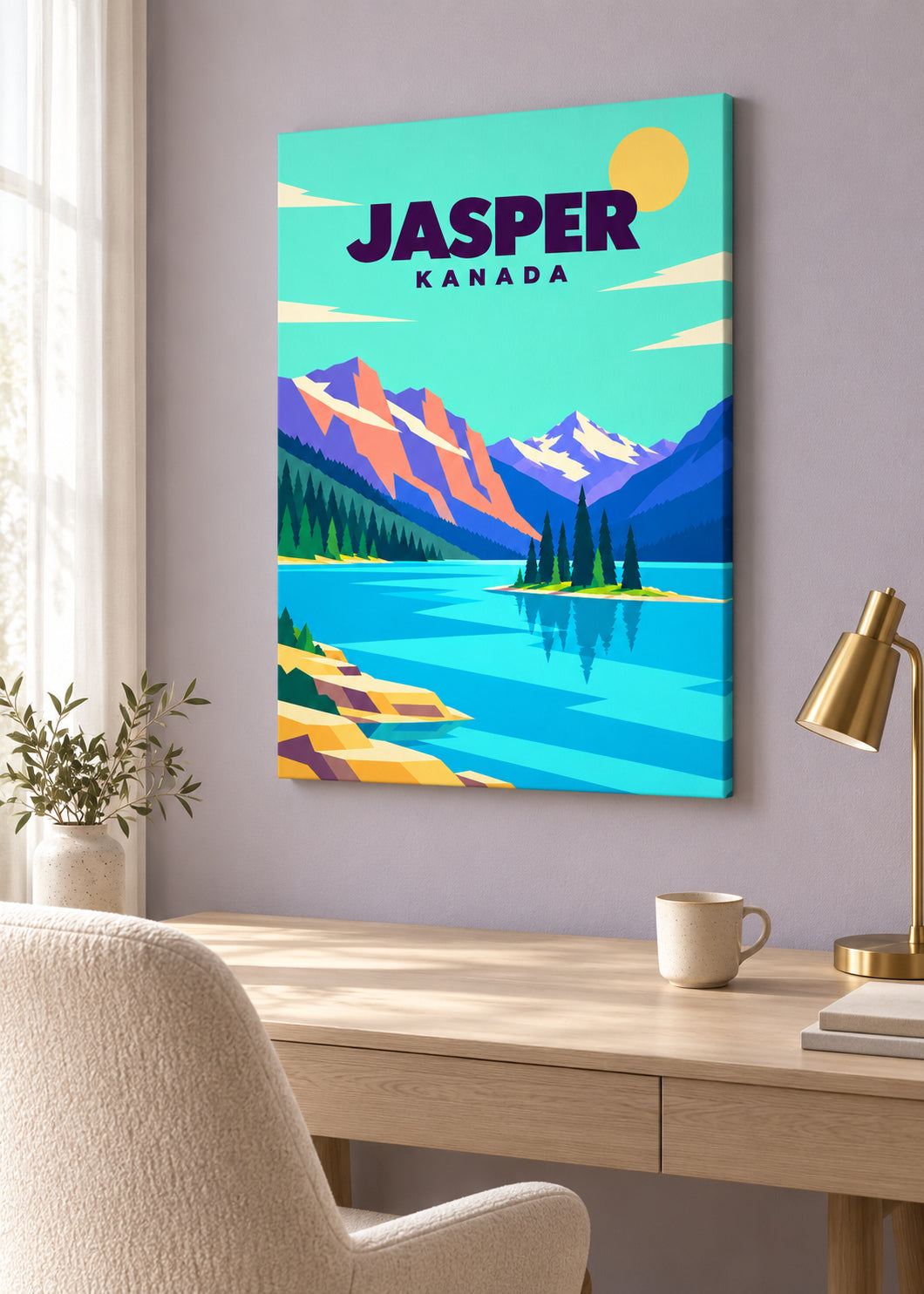 Jasper auf rahmenloser Slim-Leinwand