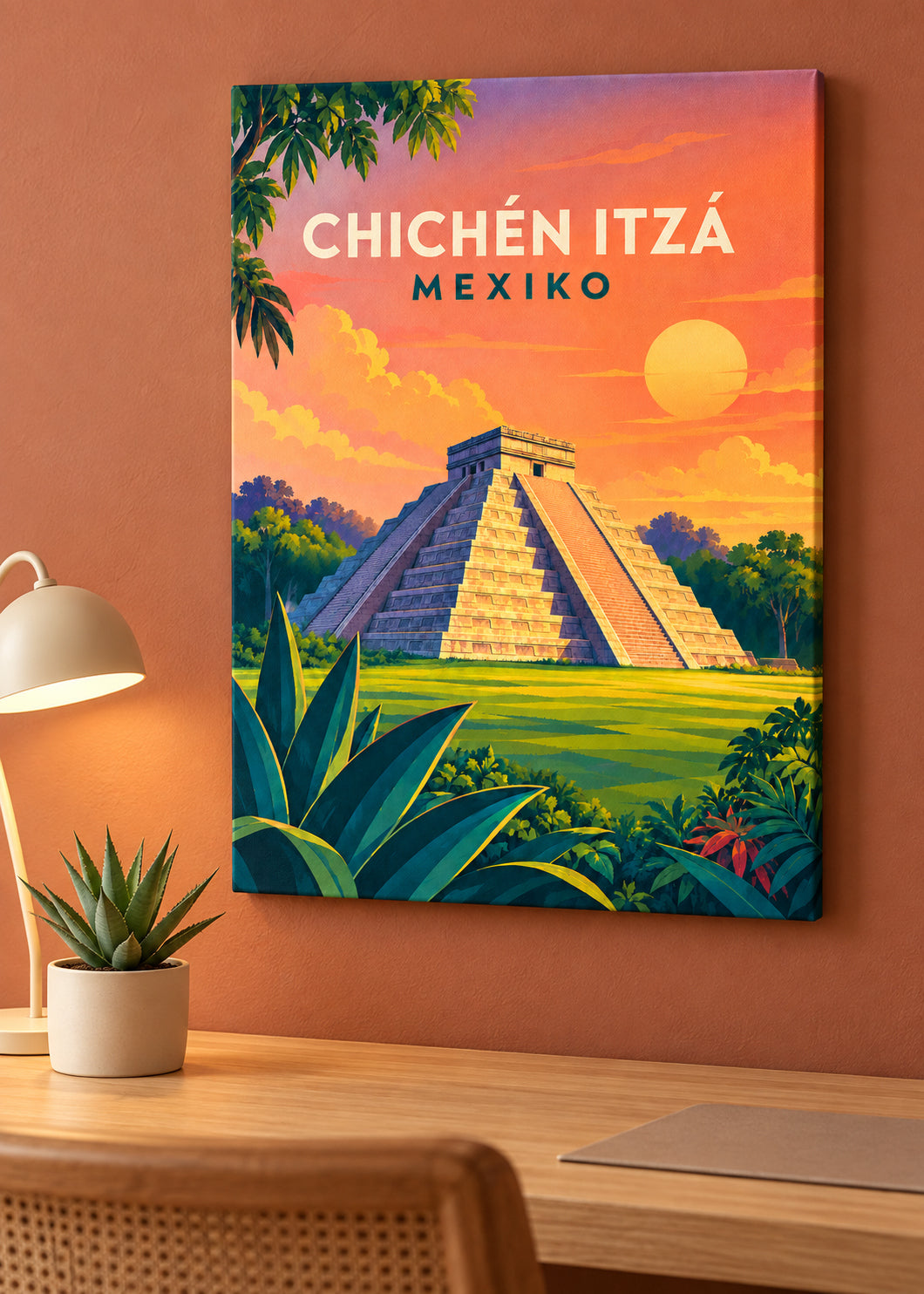 Chichén Itzá – Mockup als rahmenlose Slim-Leinwand