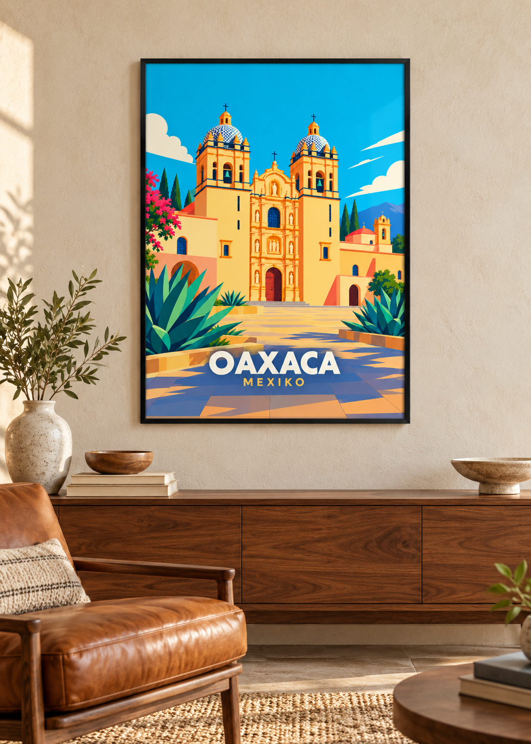 Oaxaca – Kunstdruck im dünnen schwarzen Rahmen mit Acrylglas