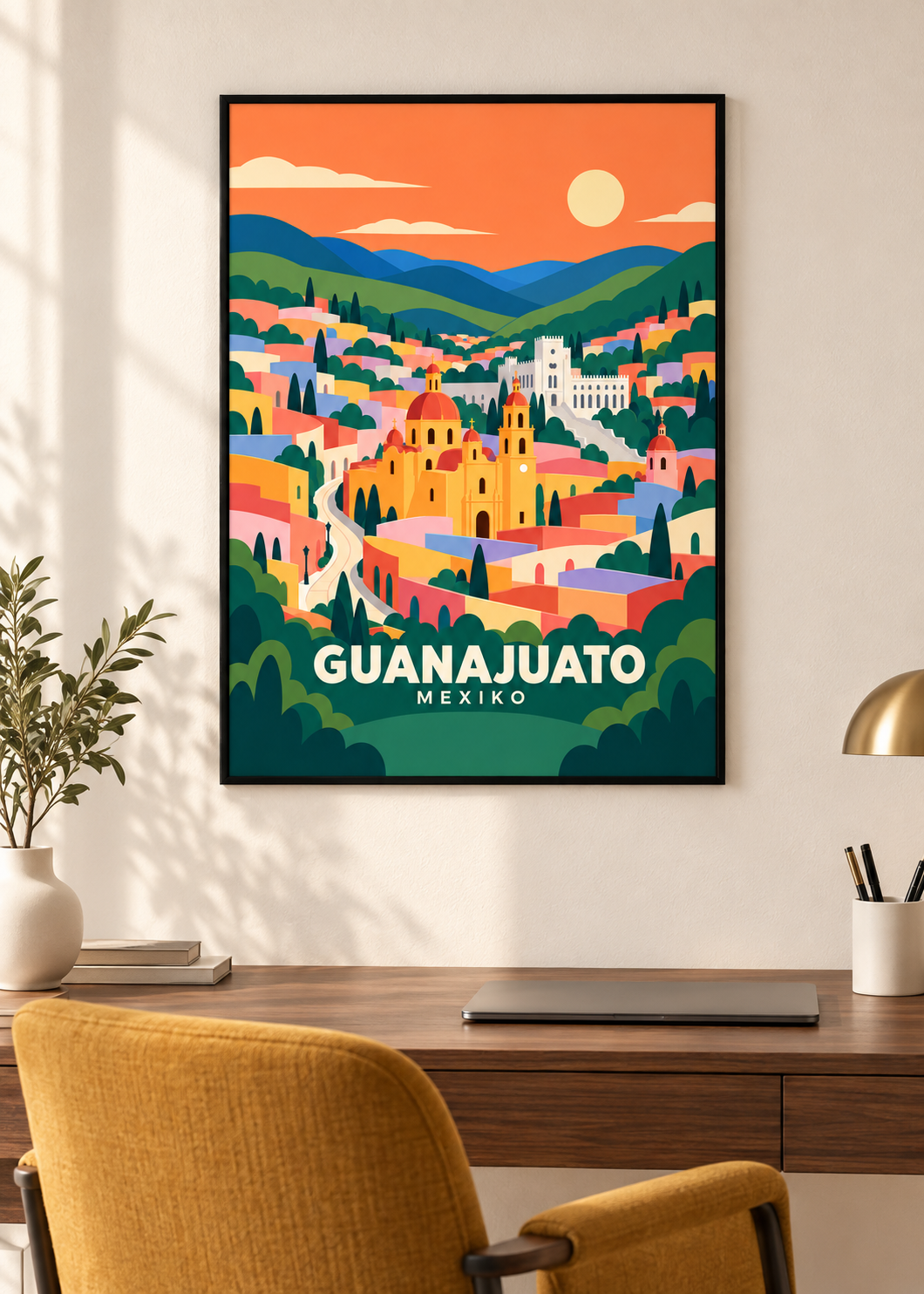 Guanajuato – Kunstdruck im schwarzen Acrylrahmen