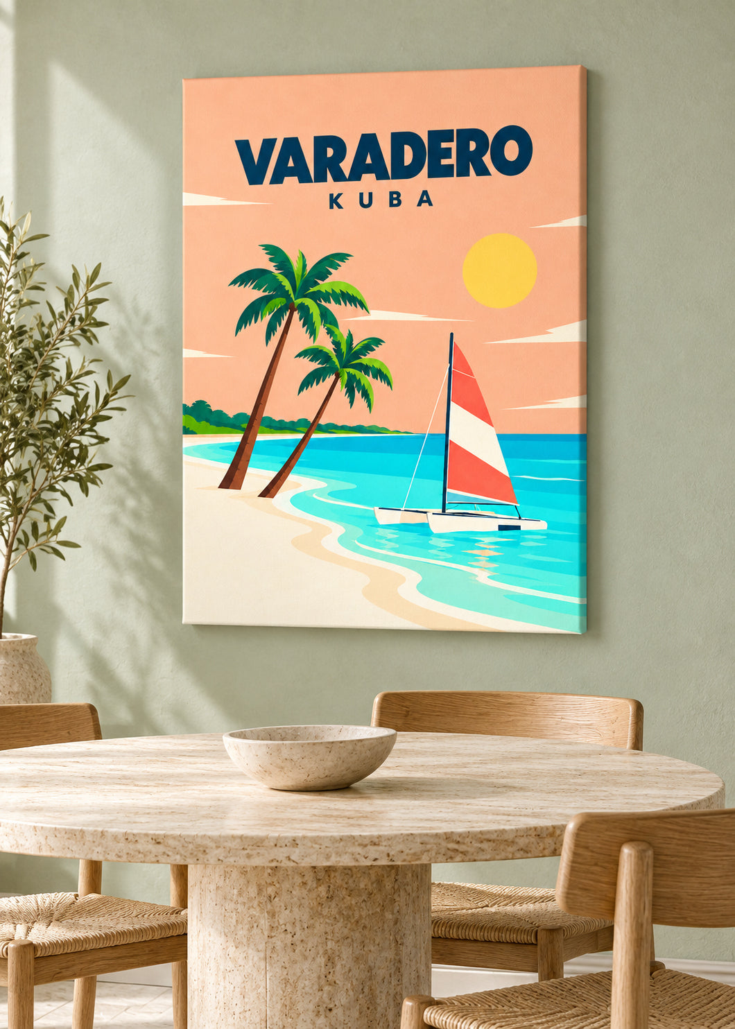 Varadero auf rahmenloser Slim-Leinwand
