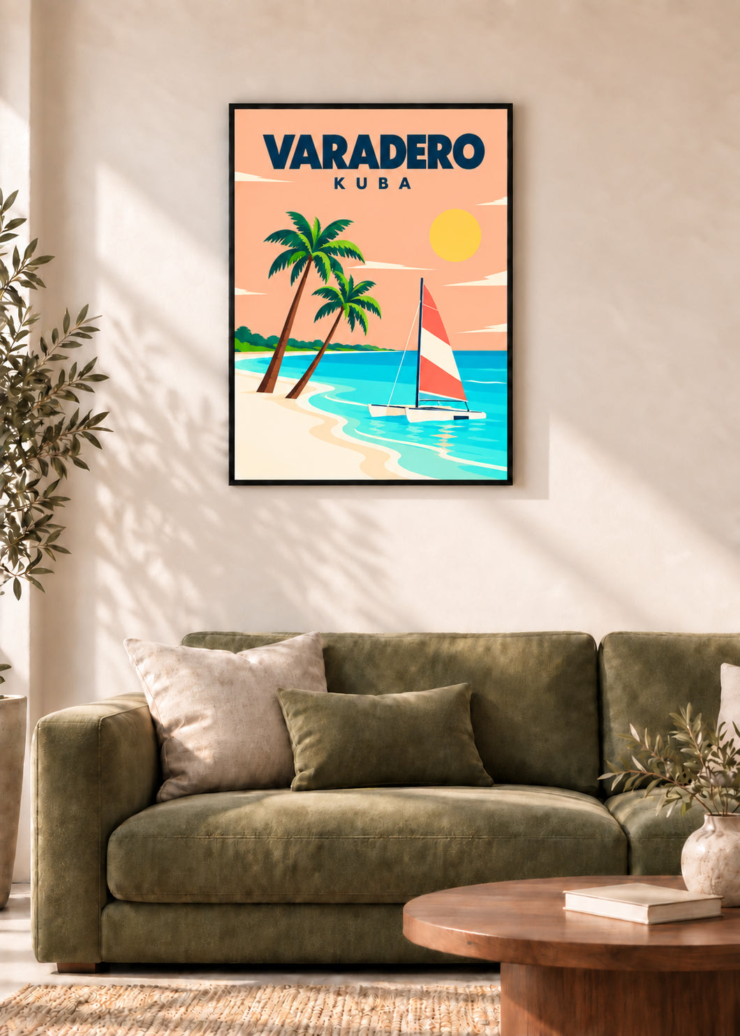 Varadero im dünnen schwarzen Rahmen mit klarem Acrylglas