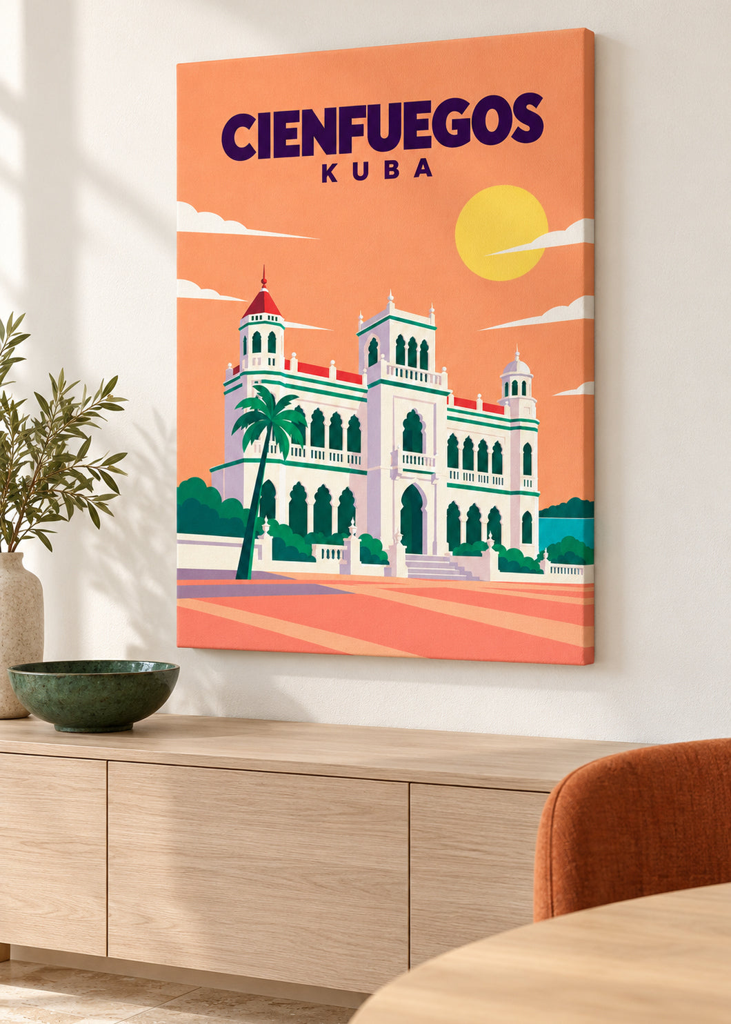 Cienfuegos – matte rahmenlose Slim-Leinwand