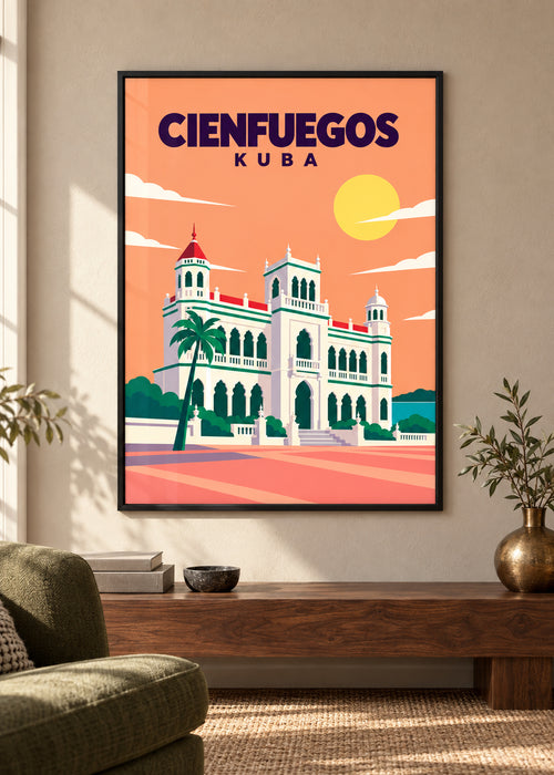 Cienfuegos – dünner schwarzer Rahmen mit Acrylglas