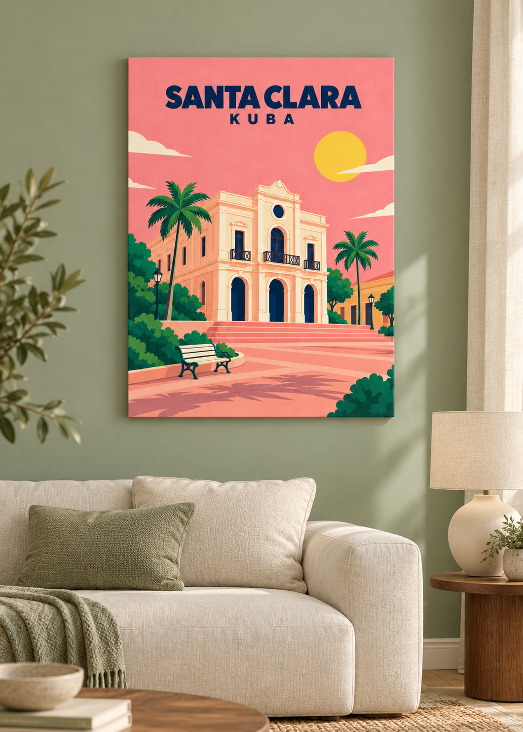 Santa Clara – matte rahmenlose Slim-Leinwand