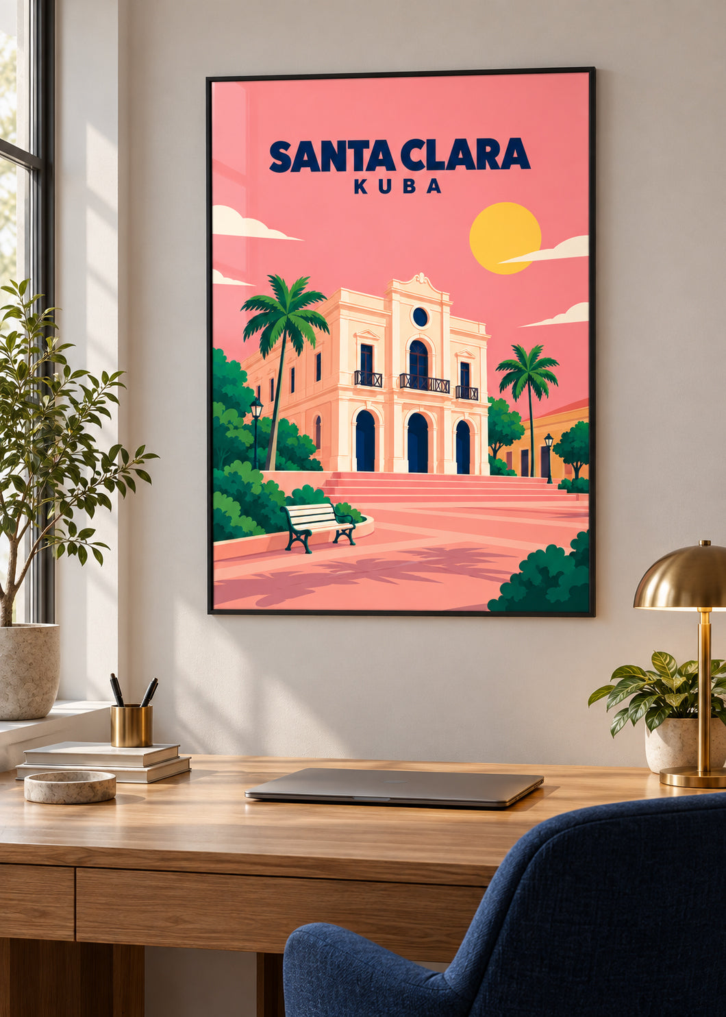 Santa Clara – dünner schwarzer Rahmen mit Acrylglas