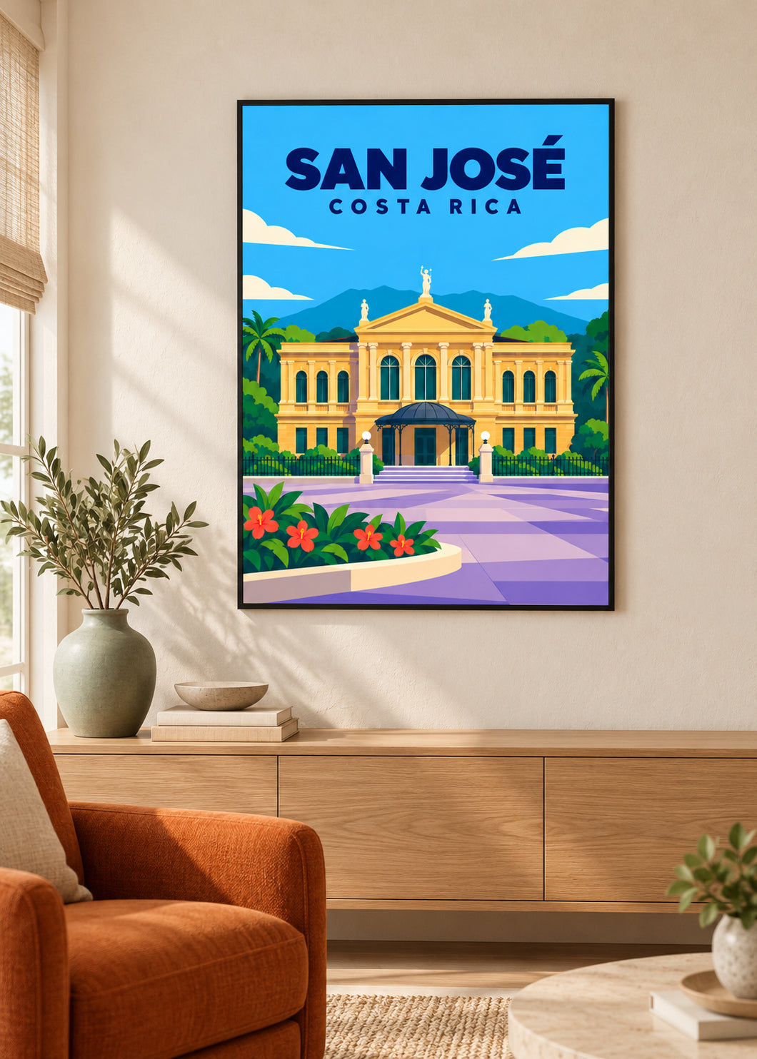 San José – dünner schwarzer Rahmen mit Acrylglas