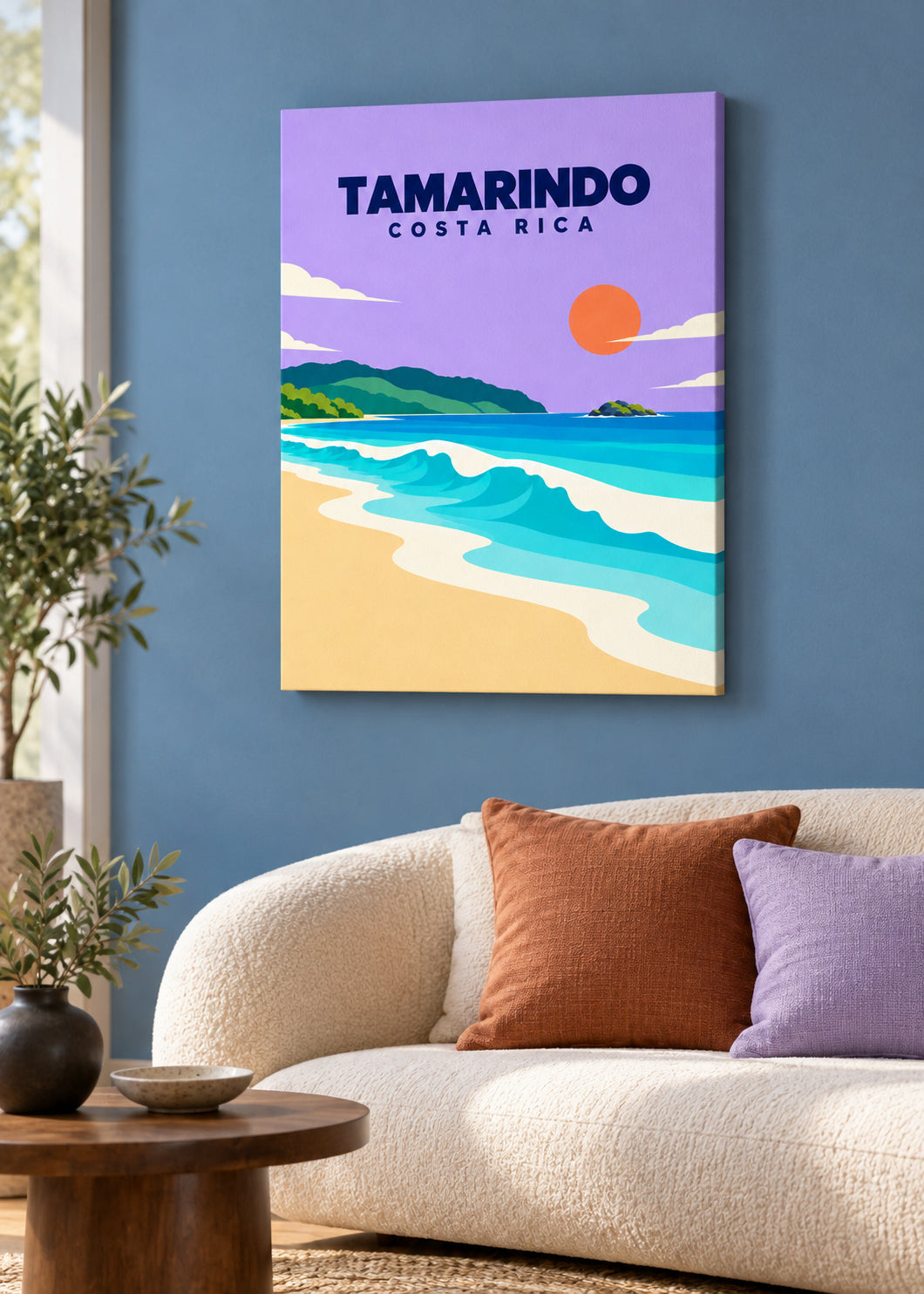 Tamarindo – rahmenlose Slim-Leinwand