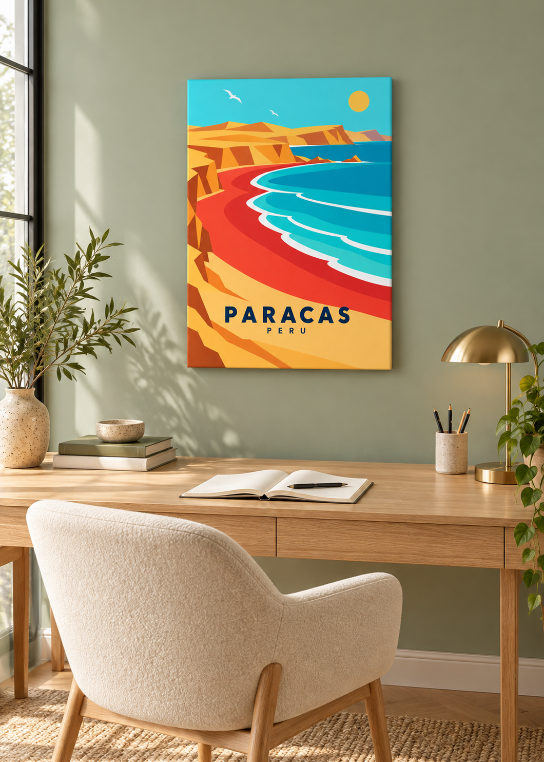 Paracas als rahmenlose Slim-Leinwand