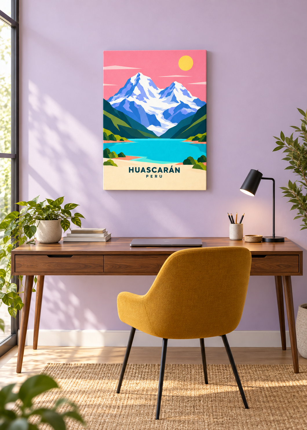 Huascarán als rahmenlose Slim-Leinwand