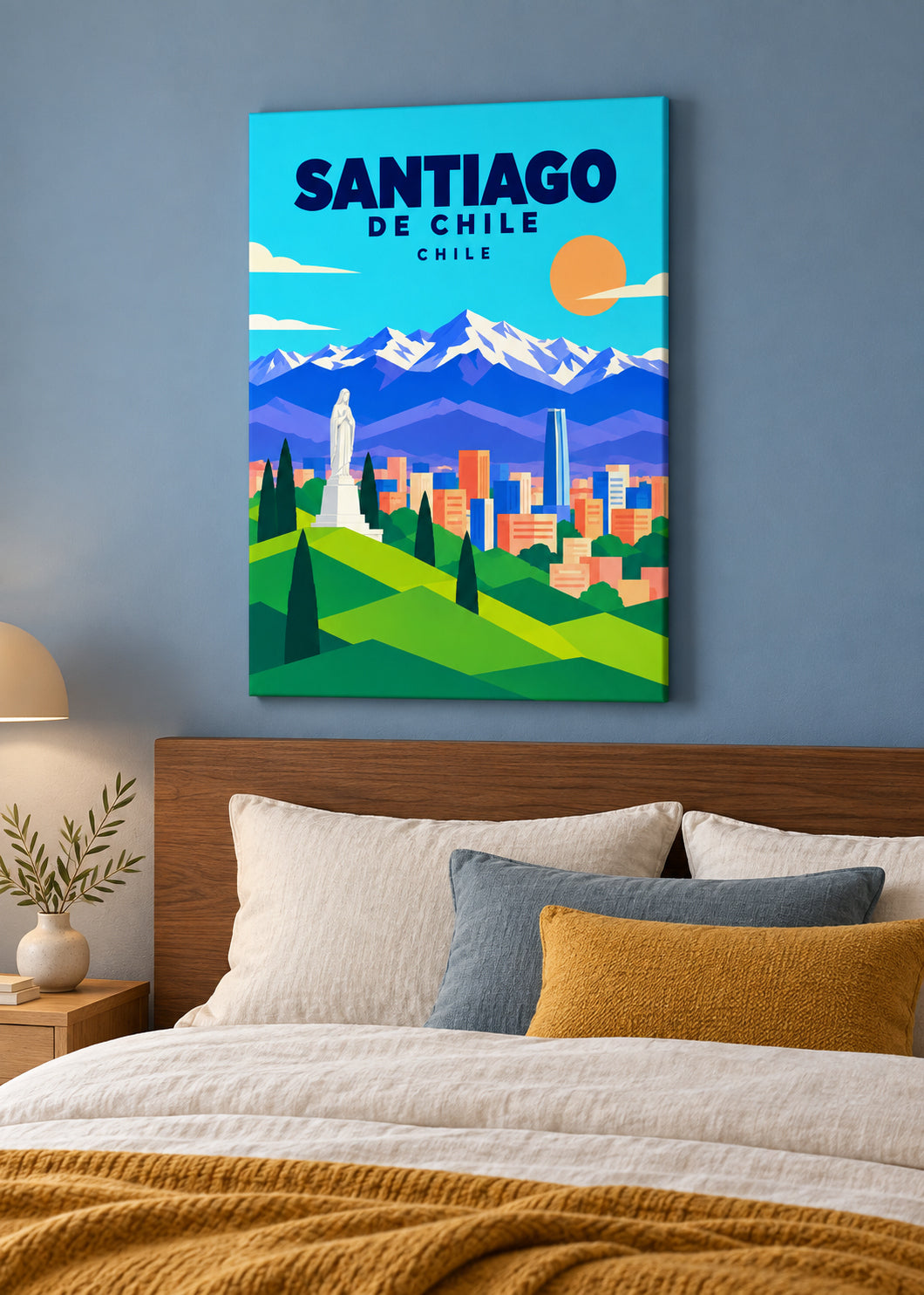 Santiago de Chile – rahmenlose Slim-Leinwand