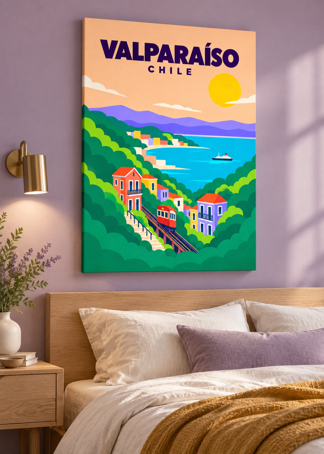 Valparaíso – rahmenlose Slim-Leinwand