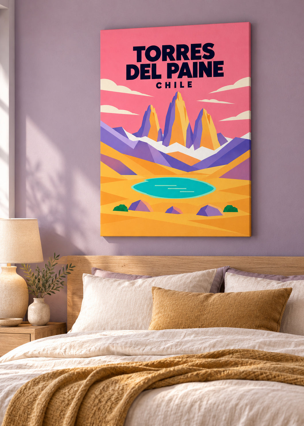 Torres del Paine – rahmenlose Slim-Leinwand