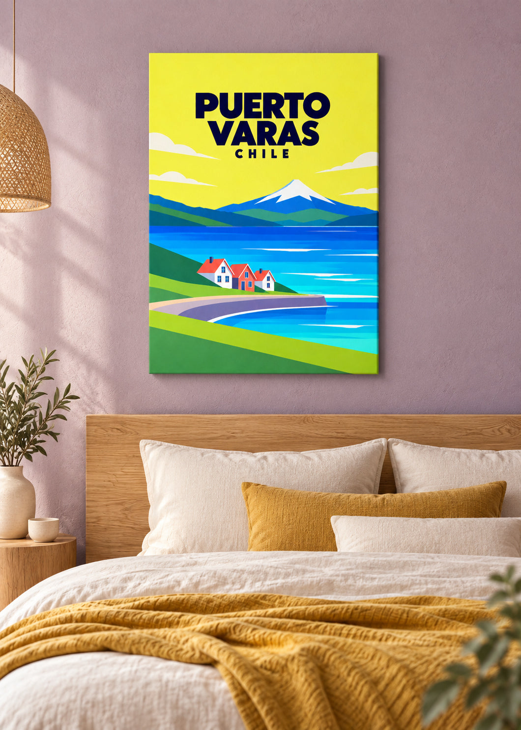 Puerto Varas – Slim-Leinwand ohne Rahmen
