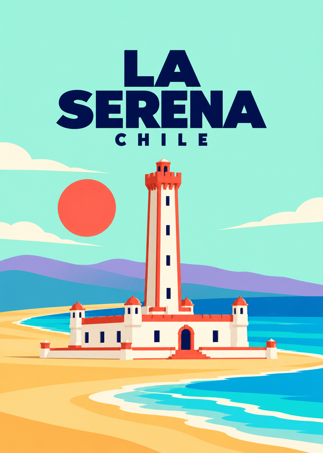 La Serena – geometrisches Hauptmotiv, Chile
