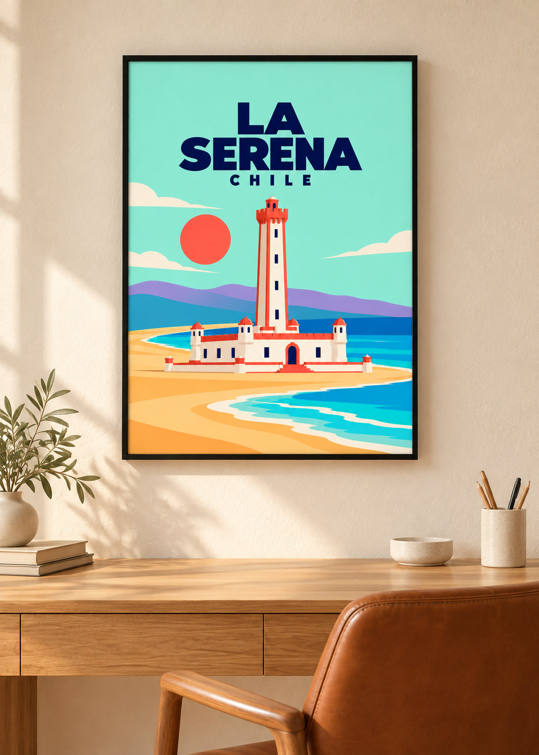 La Serena – Mockup im schwarzen Rahmen mit Acryl