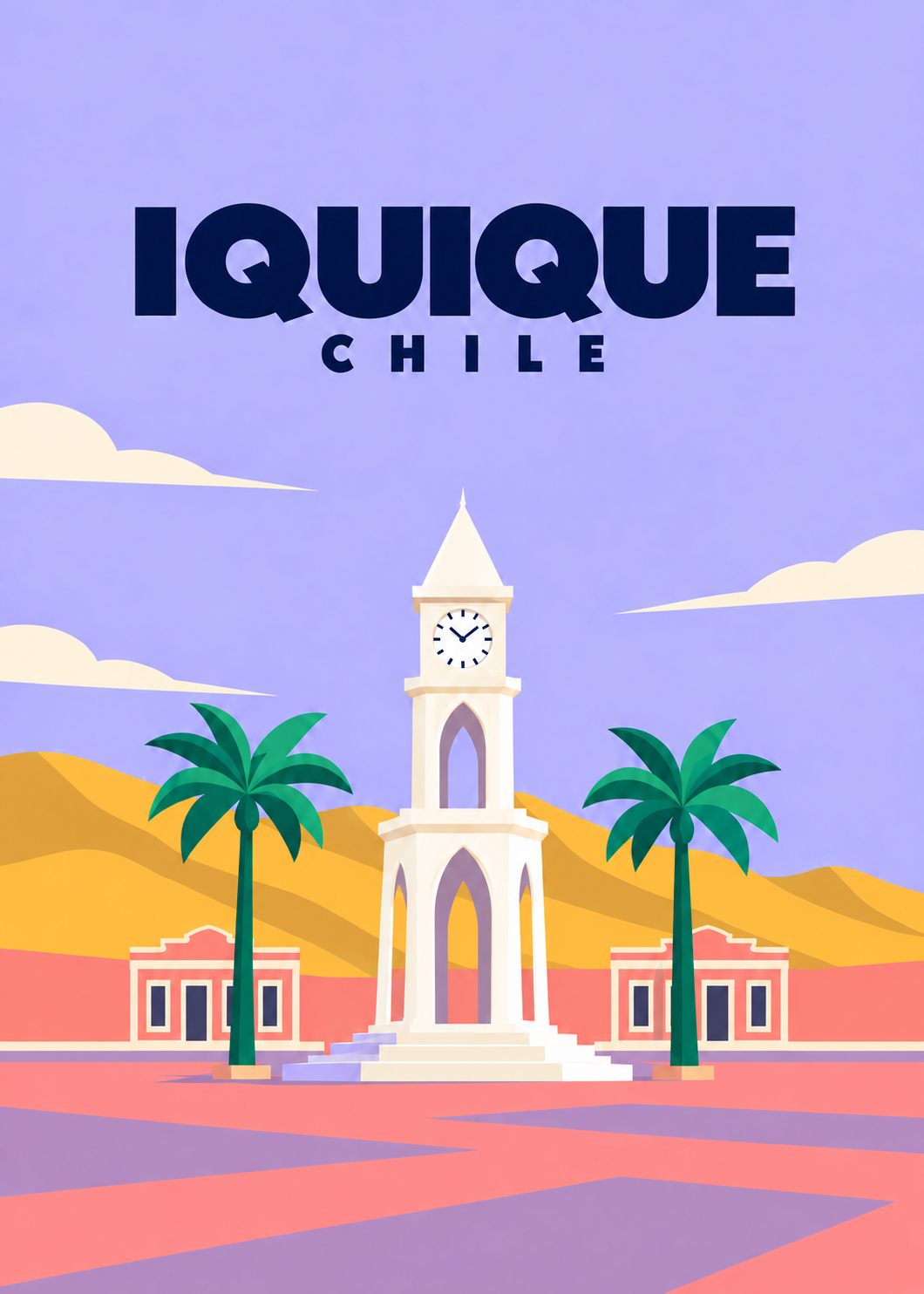 Iquique – geometrisches Hauptmotiv, Chile